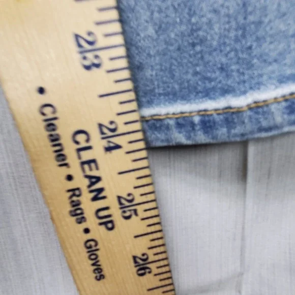 Soft Surroundings Jeans Womens Size 10p Skinny Ankle Glitter Stripes On Sides - Picture 9 of 11